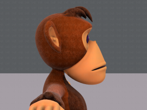 monkey v02 Modello 3D