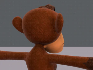 обезьяна v02 3D Модель