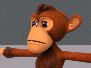 monkey v02 Modello 3D