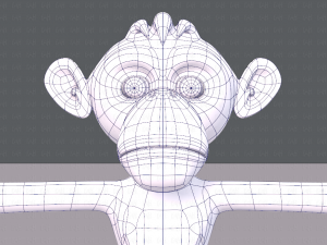 monkey v02 Modello 3D