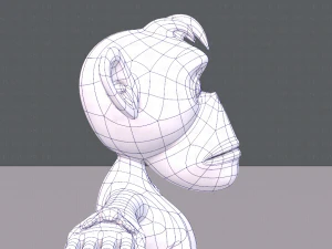 обезьяна v02 3D Модель