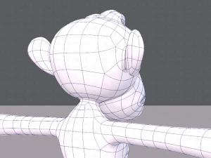 обезьяна v02 3D Модель