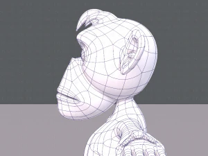 обезьяна v02 3D Модель