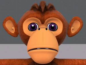 обезьяна v02 3D Модель