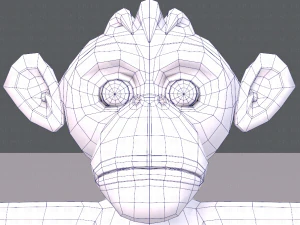 обезьяна v02 3D Модель