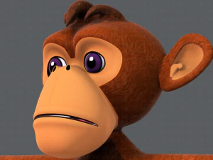 обезьяна v02 3D Модель