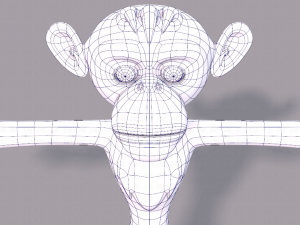 monkey v02 Modello 3D