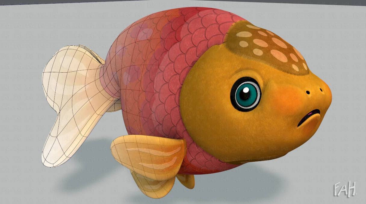 fish v03 3D Model .c4d .max .obj .3ds .fbx .stl .blend 