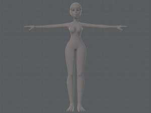 base mesh woman 19 Modelo 3D