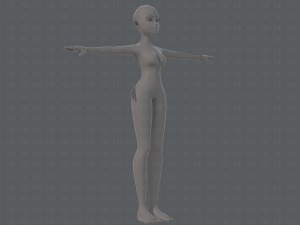 base mesh woman 19 Modelo 3D
