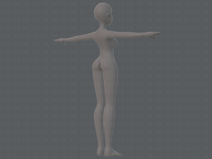 base mesh woman 19 Modelo 3D