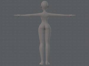 base mesh woman 19 Modelo 3D