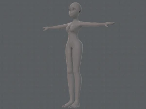 base mesh woman 19 3D Model