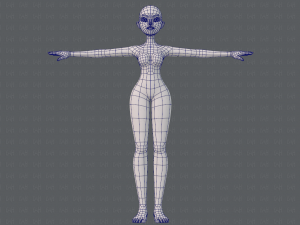 base mesh woman 19 Modelo 3D