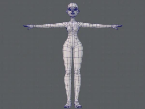 base mesh woman 19 3D Model