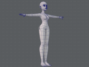 base mesh woman 19 Modelo 3D
