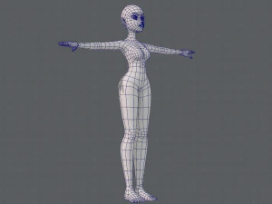 base mesh woman 19 3D Model
