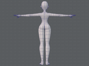 base mesh woman 19 Modelo 3D