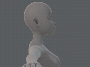 base mesh woman 19 Modelo 3D