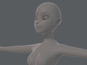 base mesh woman 19 Modelo 3D