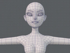 base mesh woman 19 3D Model
