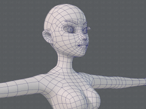 base mesh woman 19 Modelo 3D