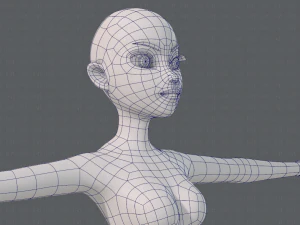 base mesh woman 19 3D Model