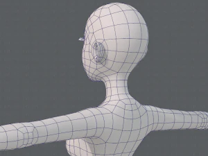 base mesh woman 19 3D Model