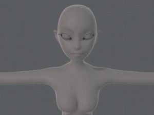 base mesh woman 19 3D Model