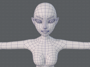 base mesh woman 19 Modelo 3D