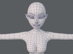 base mesh woman 19 3D Model