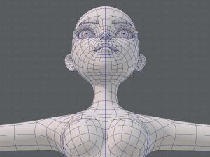 base mesh woman 19 Modelo 3D
