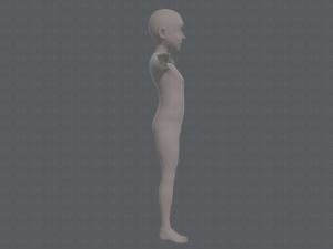 base mesh old man character v07 Modello 3D