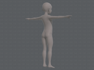 base mesh old man character v07 Modello 3D