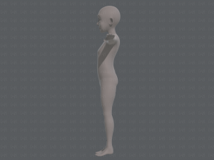 base mesh old man character v07 Modello 3D