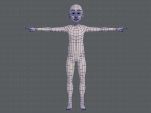 base mesh old man character v07 Modello 3D