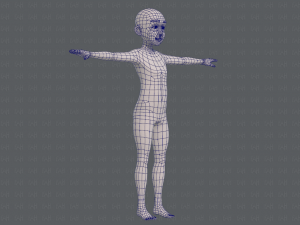 base mesh old man character v07 Modello 3D
