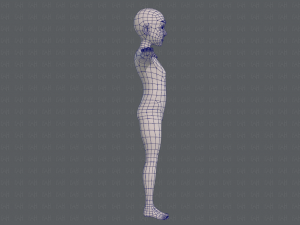 base mesh old man character v07 Modello 3D