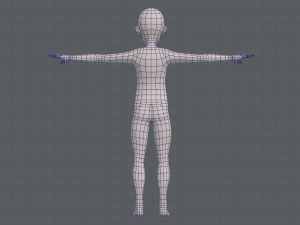 base mesh old man character v07 Modello 3D
