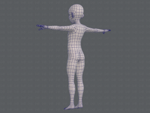 base mesh old man character v07 Modello 3D
