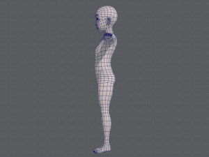 base mesh old man character v07 Modello 3D