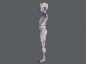 personaggio vecchio mesh base v07 Modello 3D