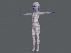 base mesh old man character v07 Modello 3D