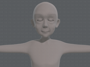 base mesh old man character v07 Modello 3D