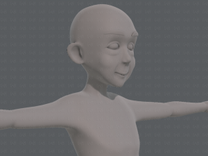 base mesh old man character v07 Modello 3D