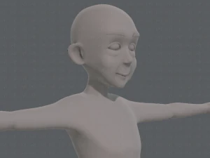 personaggio vecchio mesh base v07 Modello 3D