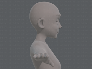 base mesh old man character v07 Modello 3D