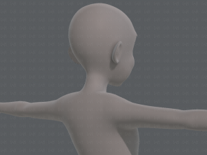 base mesh old man character v07 Modello 3D