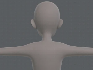 personaggio vecchio mesh base v07 Modello 3D