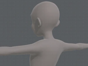 personaggio vecchio mesh base v07 Modello 3D